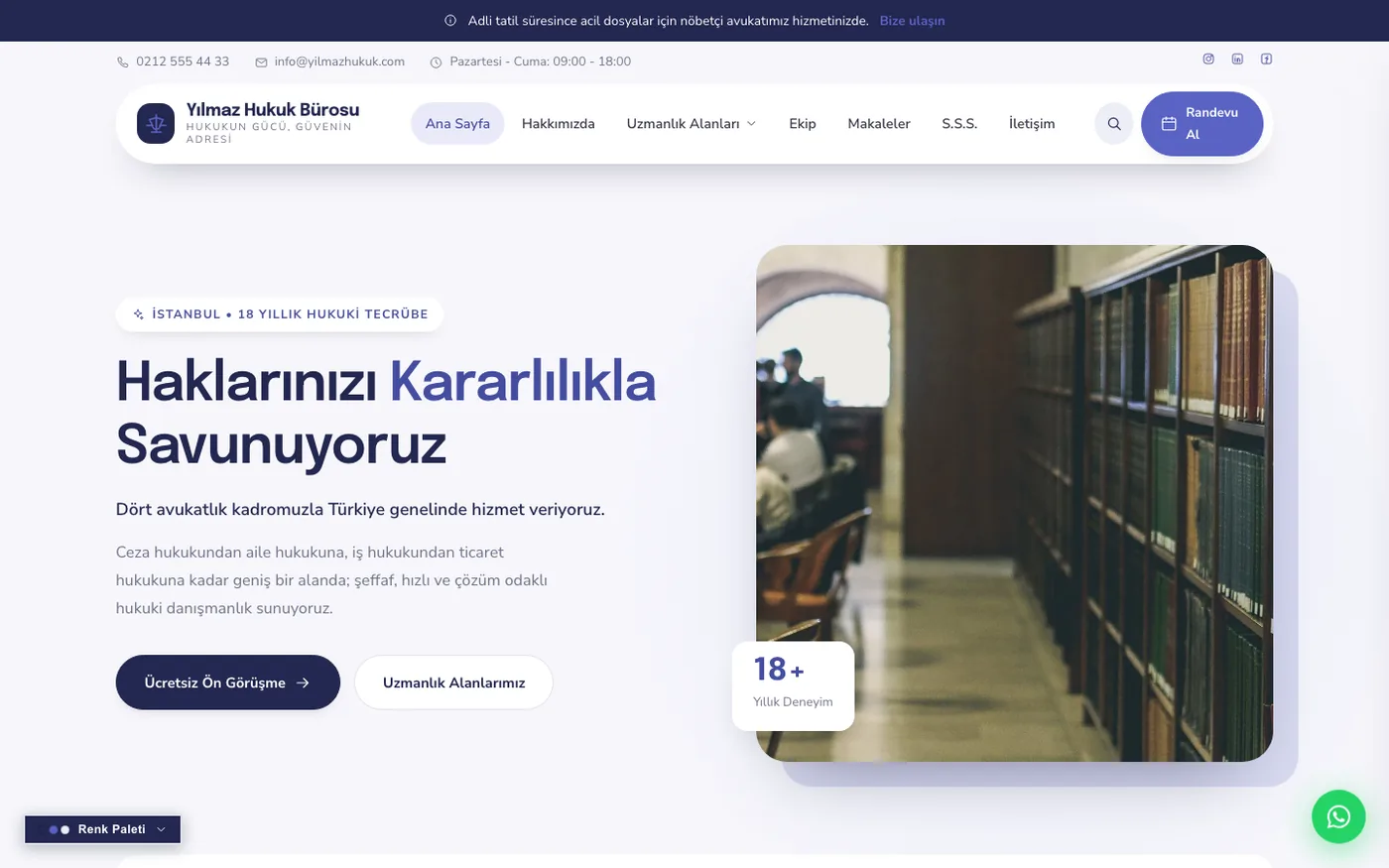 Avukat 14 — Çivit / Yumuşak