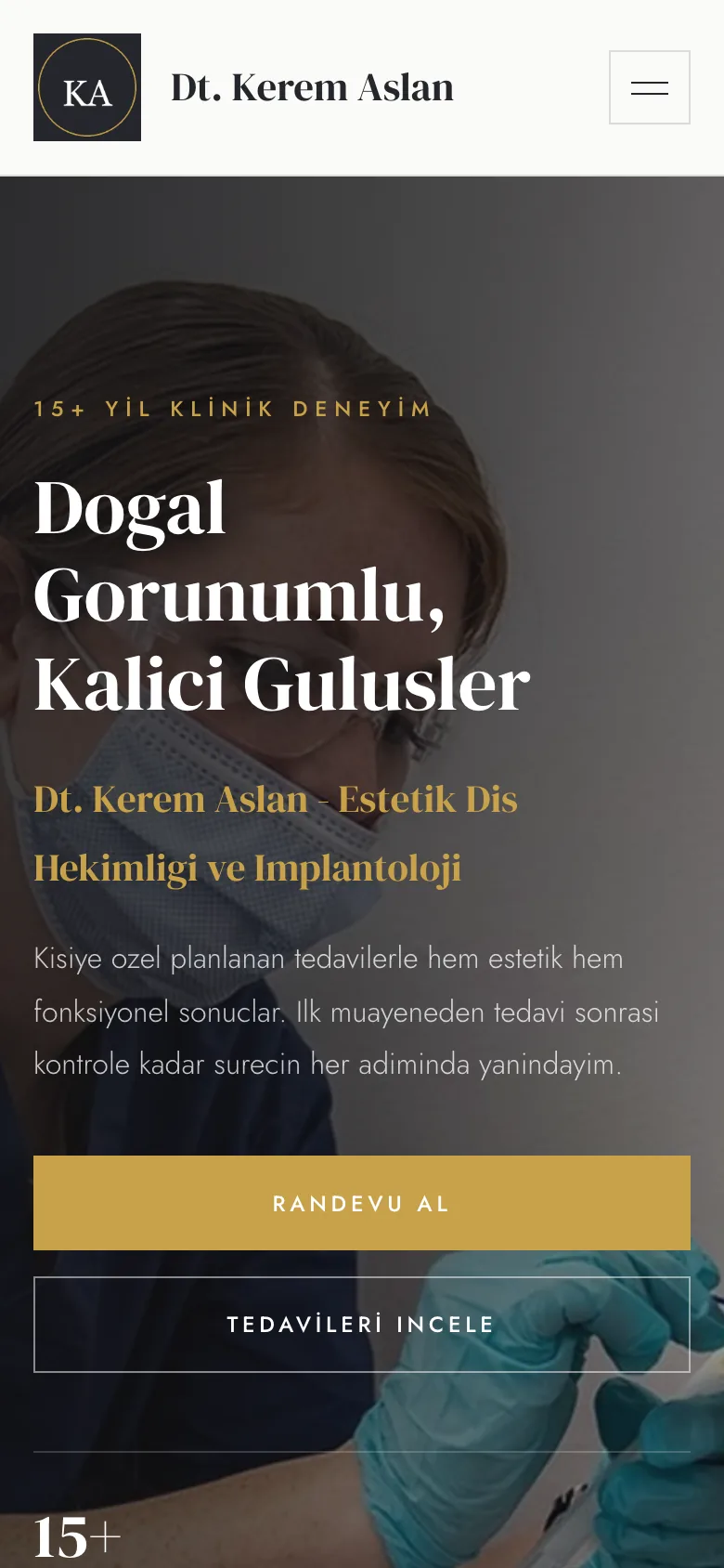 Diş Hekimi 3 · Antrasit Altın sitesinin mobil görünümü