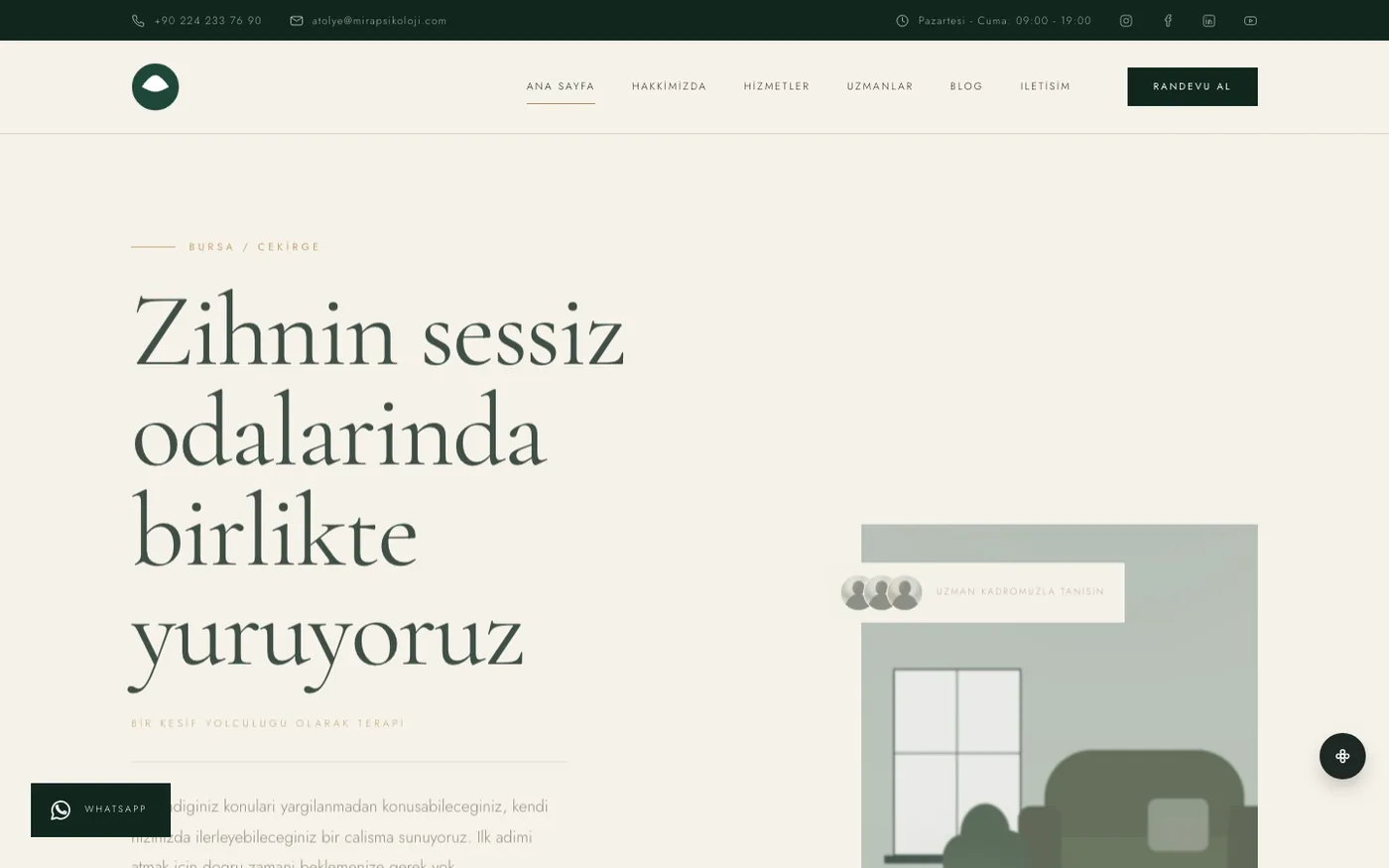 Psikolog 05 — Forest / Bone (Dogal Luks)