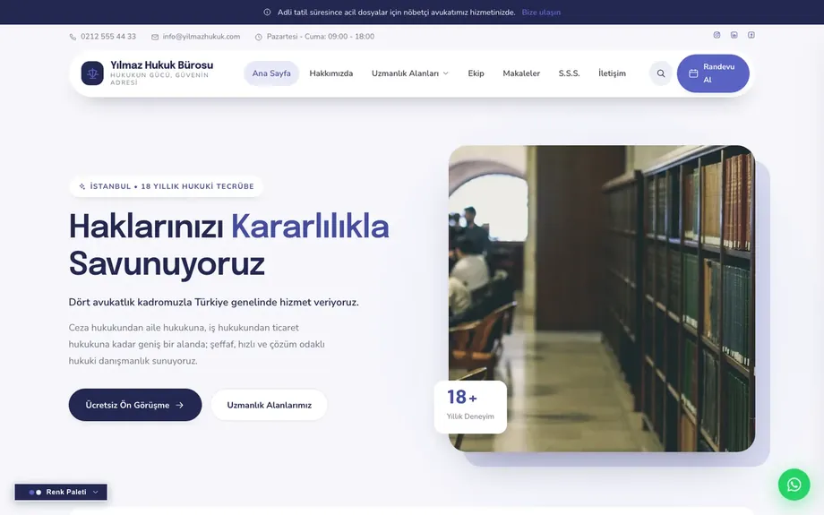 Avukat 14 — Çivit / Yumuşak