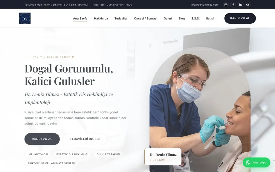 Dentist 01 — Lacivert / Altın