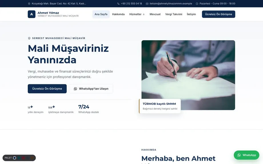Mali Müşavir 1 · Klasik Lacivert ekran görüntüsü