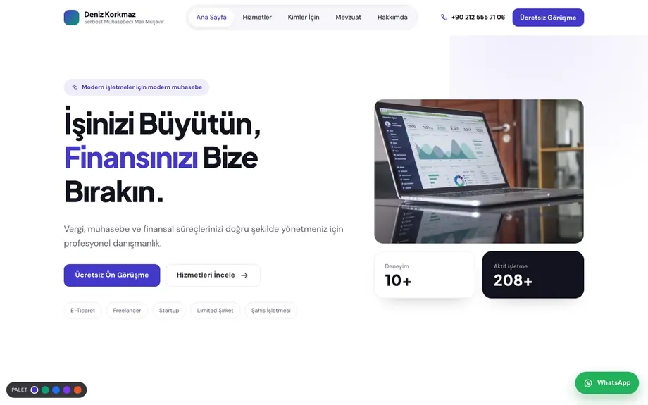 Muhasebe Site 2 — Indigo Tech