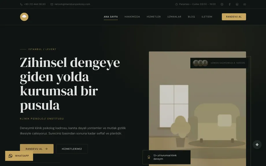 Psikolog 02 — Obsidian / Gold (Premium Koyu)