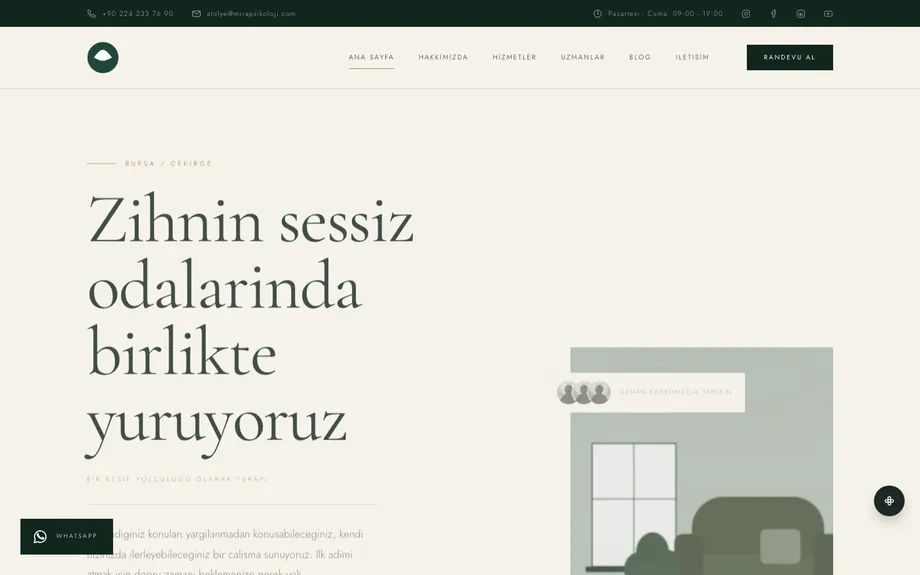 Psikolog 05 — Forest / Bone (Dogal Luks)
