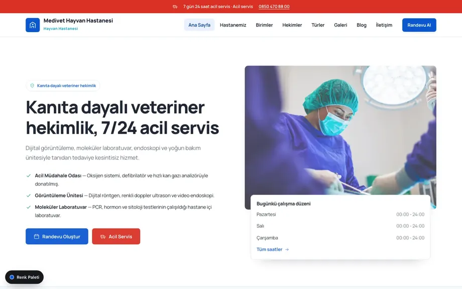 Veteriner 3 — Medikal Mavi · Buz